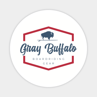 GRAY BUFFALO RED/SLATE Magnet